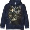 The Mountain Moon Wolves Collage Hoodie -Clothing Store 41DM29ZtZiL