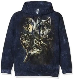 The Mountain Moon Wolves Collage Hoodie
