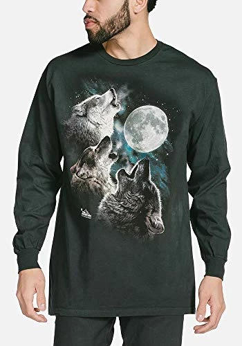 The Mountain Three Wolf Moon USA Long Sleeve T-Shirt 5 The Mountain Three Wolf Moon USA Long Sleeve T-Shirt - Image 3