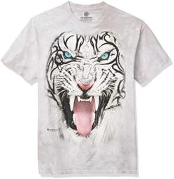 The Mountain Big Face Tribal White Tiger T-Shirt -Clothing Store 41Q9mRkHNYL. AC