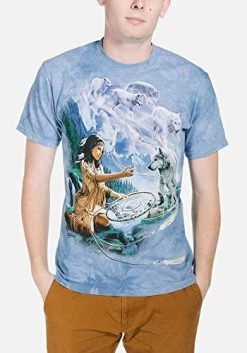 The Mountain Men's Dreams Of Wolf Spirit T-Shirt 7 The Mountain Men's Dreams Of Wolf Spirit T-Shirt -Clothing Store 41RKJh464tL