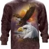 The Mountain Eagle And Clouds USA Long Sleeve T-Shirt 1 The Mountain Eagle And Clouds USA Long Sleeve T-Shirt -Clothing Store 41SAr1vrd6L