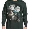 The Mountain Three Wolf Moon USA Long Sleeve T-Shirt 2 The Mountain Three Wolf Moon USA Long Sleeve T-Shirt -Clothing Store 41kY0wEDxZL