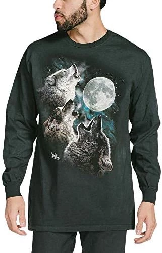 The Mountain Three Wolf Moon USA Long Sleeve T-Shirt 6 The Mountain Three Wolf Moon USA Long Sleeve T-Shirt - Image 4
