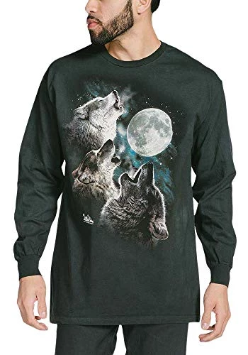 The Mountain Three Wolf Moon USA Long Sleeve T-Shirt 3 The Mountain Three Wolf Moon USA Long Sleeve T-Shirt