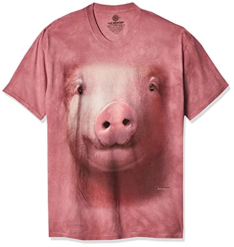 The Mountain Pig Face Adult T-Shirt 3 The Mountain Pig Face Adult T-Shirt