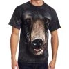 The Mountain Black Bear Face Adult T-Shirt, Black, Large -Clothing Store 41wvZOmrTCL