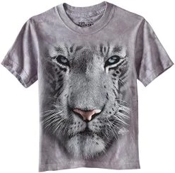 The Mountain Men's White Tiger Face T-Shirt -Clothing Store 515cCbGw6L. AC