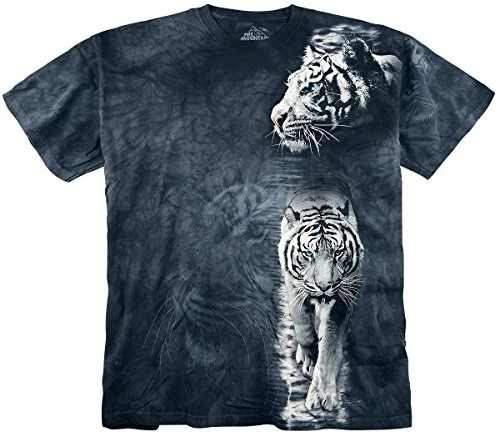 The Mountain White Tiger Stripe T-Shirt 3 The Mountain White Tiger Stripe T-Shirt