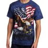 The Mountain Eagle Talon Flag Unisex T Shirt | Premium, Hand-Dyed | Patriotic USA Graphic Tee -Clothing Store 519zmLydzmL