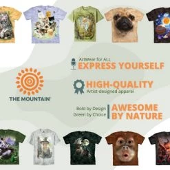 The Mountain Catdalf Unisex T Shirt | Premium, Hand-Dyed | Funny Cat Graphic Tee -Clothing Store 51CfAD7ceOL