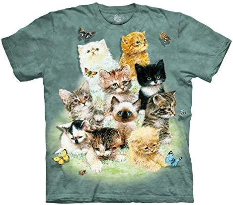 The Mountain 10 Kittens Unisex T Shirt | Premium, Hand-Dyed | Cat Graphic Tee 6 The Mountain 10 Kittens Unisex T Shirt | Premium, Hand-Dyed | Cat Graphic Tee - Image 4