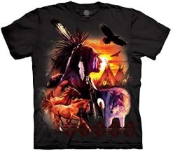 The Mountain Indian Collage T-Shirt -Clothing Store 51LGZ22ooL. AC