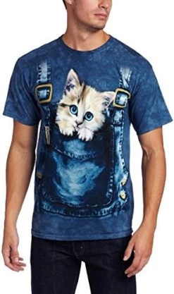 The Mountain Men's Standard Kitty Overalls Adult Tee -Clothing Store 51PcEOHqtzL. AC