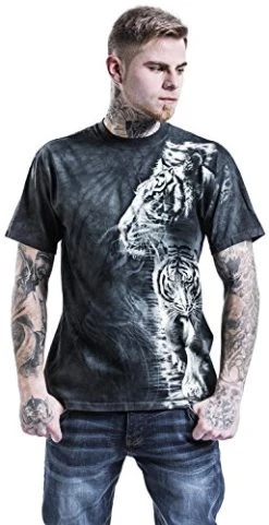 The Mountain White Tiger Stripe T-Shirt 10 The Mountain White Tiger Stripe T-Shirt -Clothing Store 51R2bRHSl2L