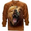 The Mountain Grizzly Growl USA Long Sleeve T-Shirt 1 The Mountain Grizzly Growl USA Long Sleeve T-Shirt -Clothing Store 51Ty3iKORZL