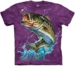 The Mountain Large Mouth Bass T Shirt - Adult Short Sleeve -Clothing Store 51VE42bJZAL. AC