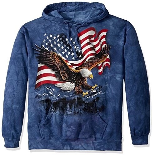 The Mountain Men's Eagle Talon Flag Hooded Sweatshirt 3 The Mountain Men's Eagle Talon Flag Hooded Sweatshirt