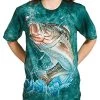 The Mountain Large Mouth Bass T Shirt - Adult Short Sleeve -Clothing Store 51aAKrNoLOL