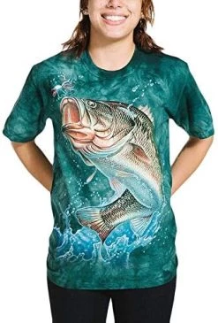 The Mountain Large Mouth Bass T Shirt - Adult Short Sleeve -Clothing Store 51aAKrNoLOL. AC