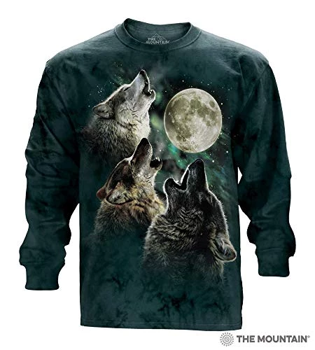 The Mountain Three Wolf Moon USA Long Sleeve T-Shirt 4 The Mountain Three Wolf Moon USA Long Sleeve T-Shirt - Image 2