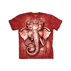 The Mountain Kids Mymountain Big Face Ganesh Apparel-Candy Apple Red