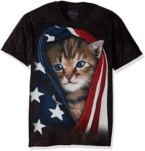 The Mountain Men's The Patriotic Kitten Adult T-Shirt 5 The Mountain Men's The Patriotic Kitten Adult T-Shirt - Image 3