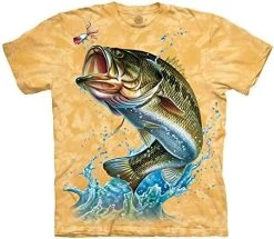 The Mountain Large Mouth Bass T Shirt - Adult Short Sleeve -Clothing Store 51fDFCtOUfL. AC
