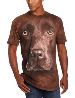The Mountain Men's Chocolate Lab Face T-Shirt