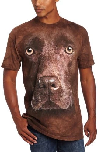 The Mountain Men's Chocolate Lab Face T-Shirt 6 The Mountain Men's Chocolate Lab Face T-Shirt - Image 4