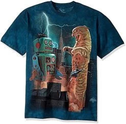 The Mountain Men's Catzilla Vs. Robot T-Shirt -Clothing Store 51uwpcbhswL. AC